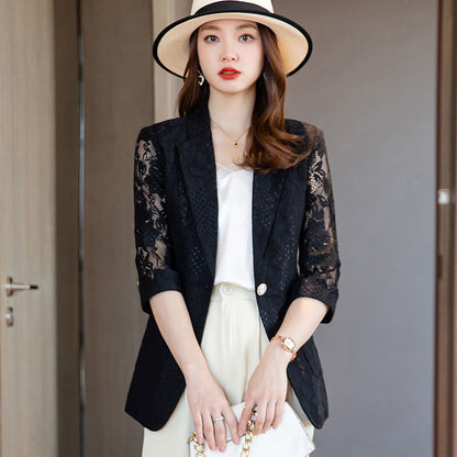 Lace Small Suit Jacket Women's Summer New Design Sense