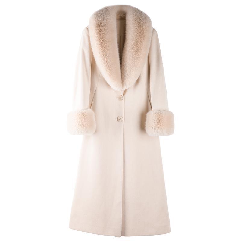 Women's Elegance Retro All-matching Thickened Woolen Coat