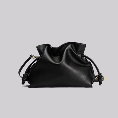 Fashion Pleated Cowhide Lucky Bag Women