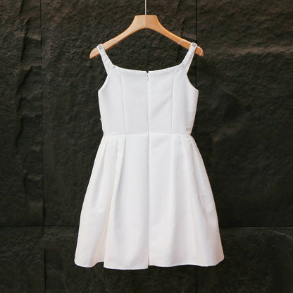 Fashion Suspenders Hollow Dress Women