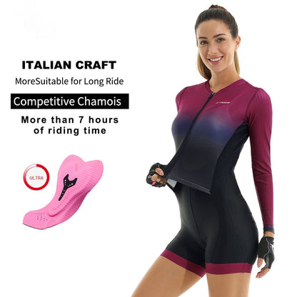 Bicycle Cycling Clothing One-piece Women's Slim Fit