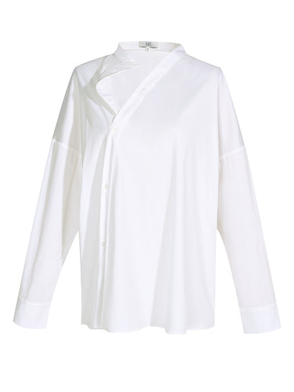 Irregular And Asymmetric Loose-fitting Women's Shirt