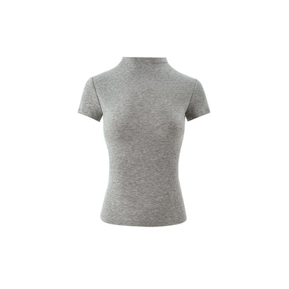 Hot Diamond Comfortable Elastic Short-sleeved Round Neck