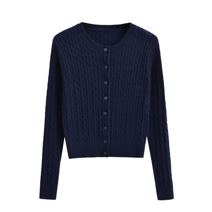 Outer Match Knitted Cardigan Women's Top