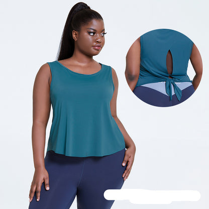 Gilet de yoga slim avec dos creux et beauté