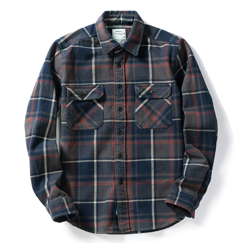 Men's Thickened Flannel American Shirt