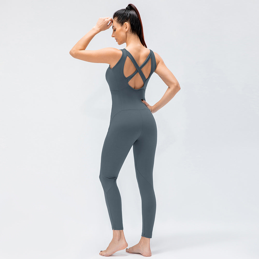 Women's Sexy Backless One Piece Sports One Piece Yoga Wear