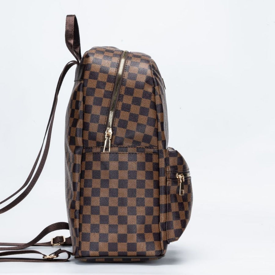 Women's Classic Checkered Vintage Backpack