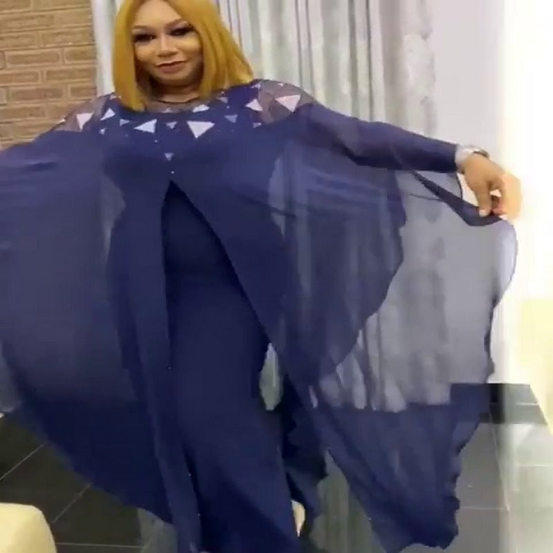 Robe grande taille de style ethnique pour femmes, mode