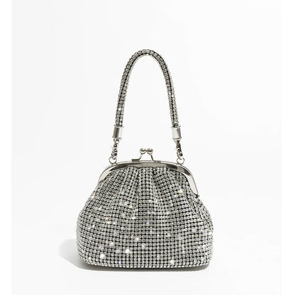 Bolso bandolera de moda con diamantes de imitación para mujer