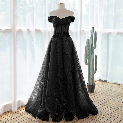 Lace Flower Dress Ball Gown