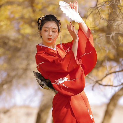 Vestido de fiesta anual tradicional japonés para niñas de Kyoto