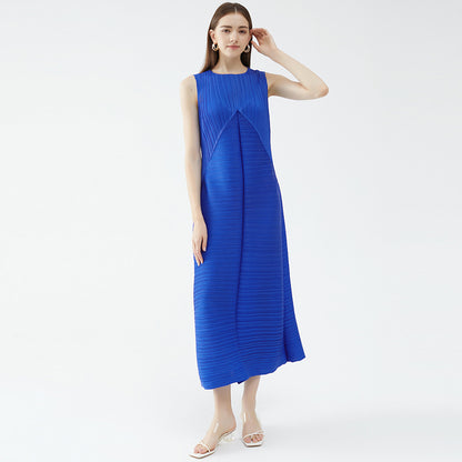 Vestido casual de color sólido para mujer