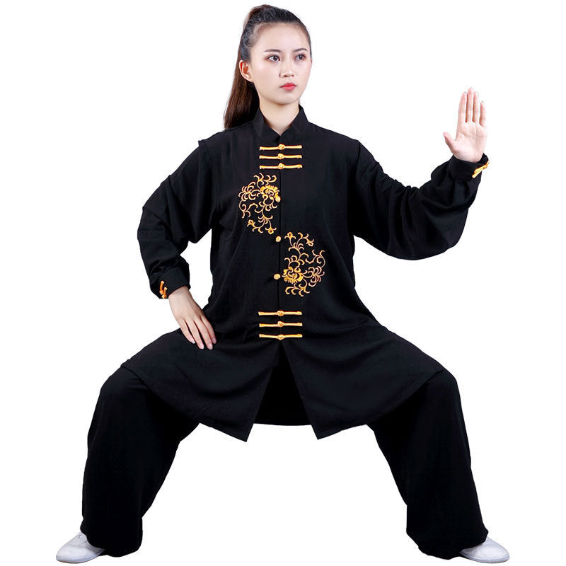 Performance Wear Embroidery Martial Arts Practice Performance Tai Ji Suit