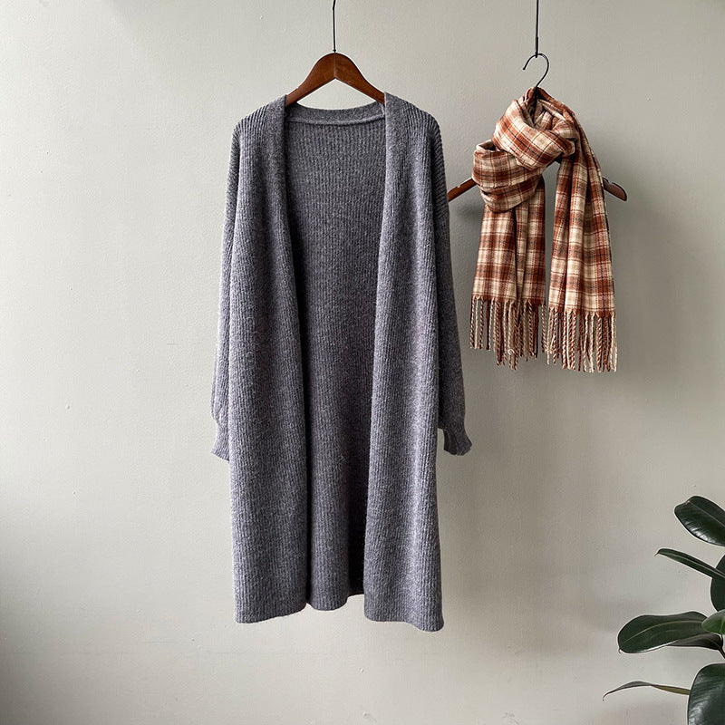 Korean Style Loose Mid-length Lazy Outer Sweater