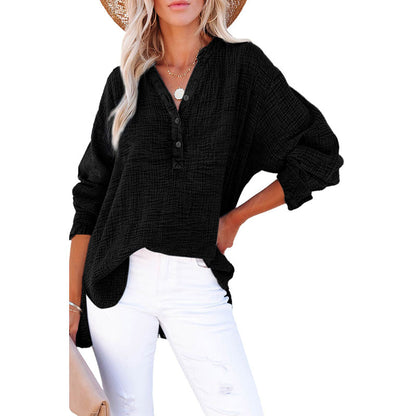 Loose Casual Style Cotton Pullover