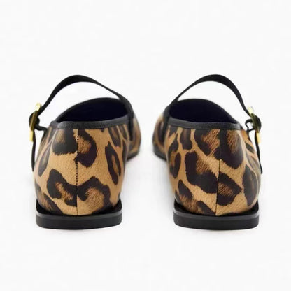 Zapatos de salón para mujer con estampado animal de leopardo