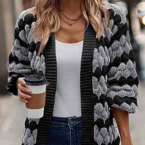 Loose Twisted Knitted Winter Sweater Coat