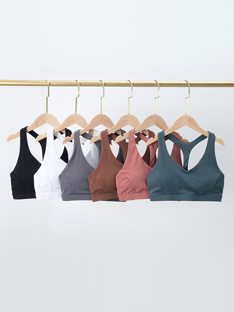 Section mince des sous-vêtements de yoga froncés sexy Deep V pour femmes