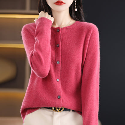 Autumn And Winter Bottoming Round Neck Long Sleeve Loose Top