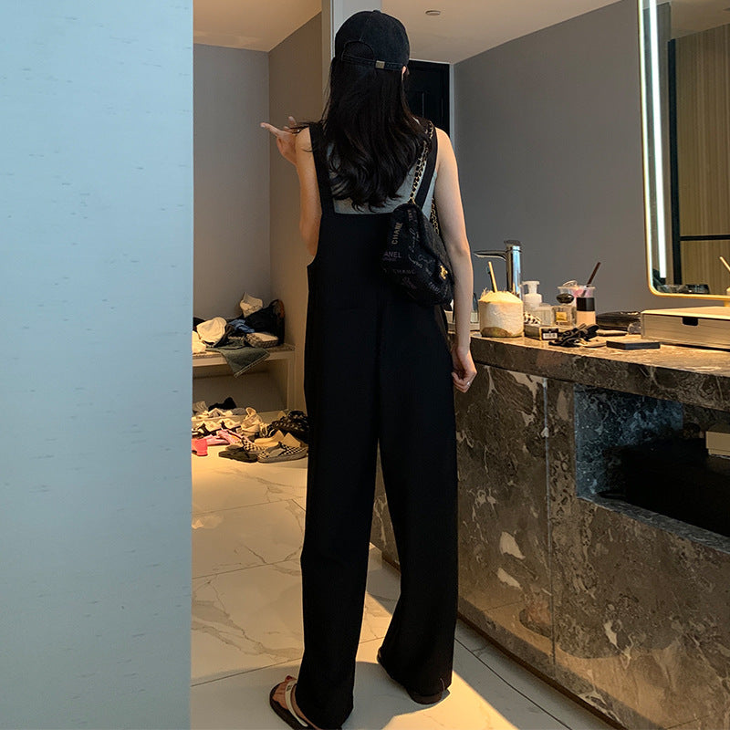 Women's Casual Wide Leg Adjustable Suit Overalls