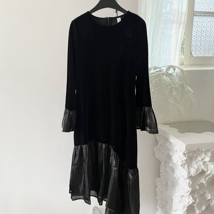 Women's Fashion Velvet Loose Dress