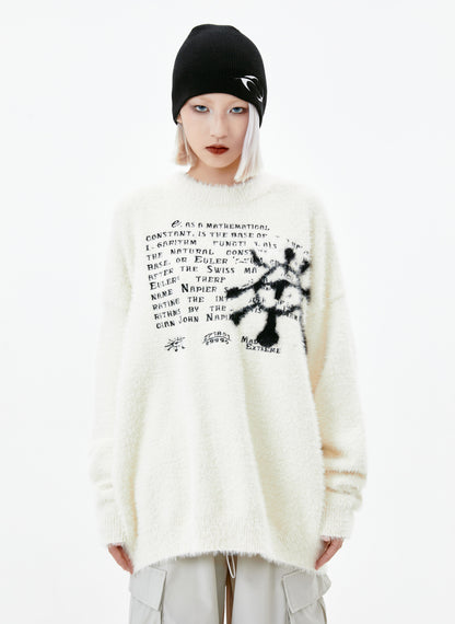 Special-interest Design Loose Round Neck Sweater