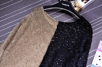 Women's Fashionable Sequins Knitwear Dress