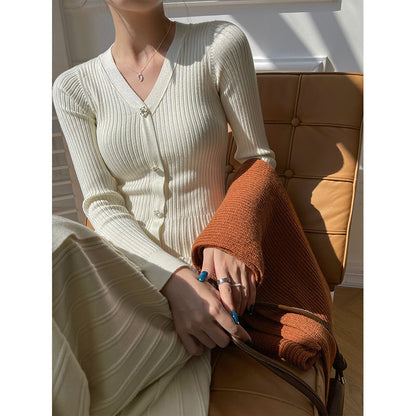 Fashionable Knitted Dress Female Overknee Long Slimming Sweater Dress