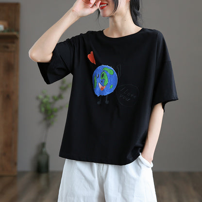 Ladies Summer New Thin Top Casual Compassionate Bottoming T Shirt