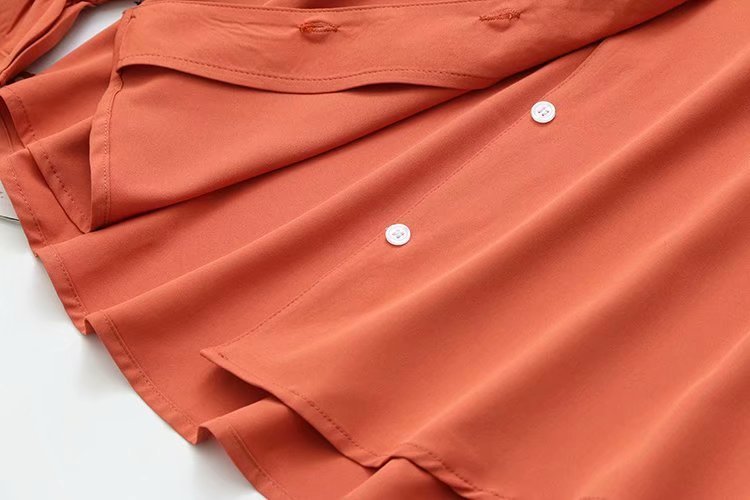 Solid Color Foreign Style Long-sleeved Bottoming Shirt