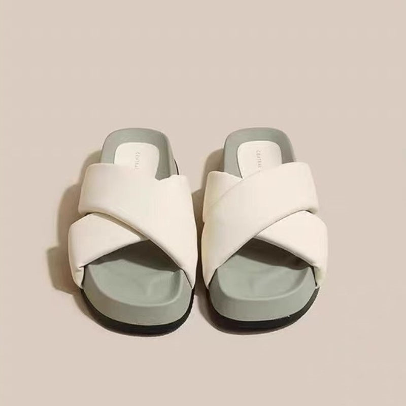 Sandalias planas de moda para mujer para el tiempo libre