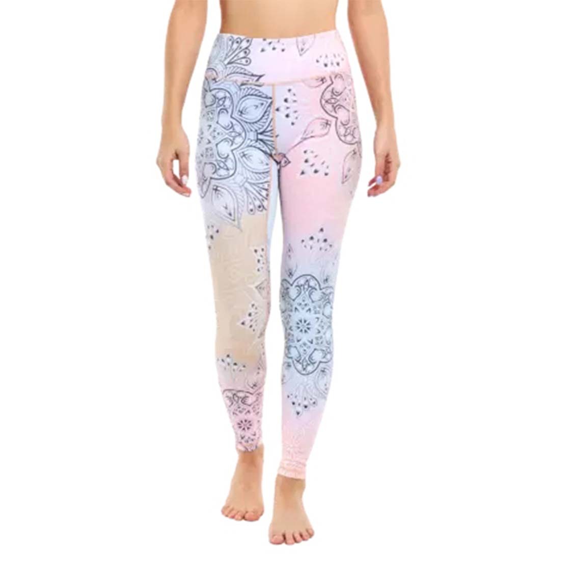 Conjunto estampado floral Pantalones de yoga Ropa de entrenamiento de Pilates