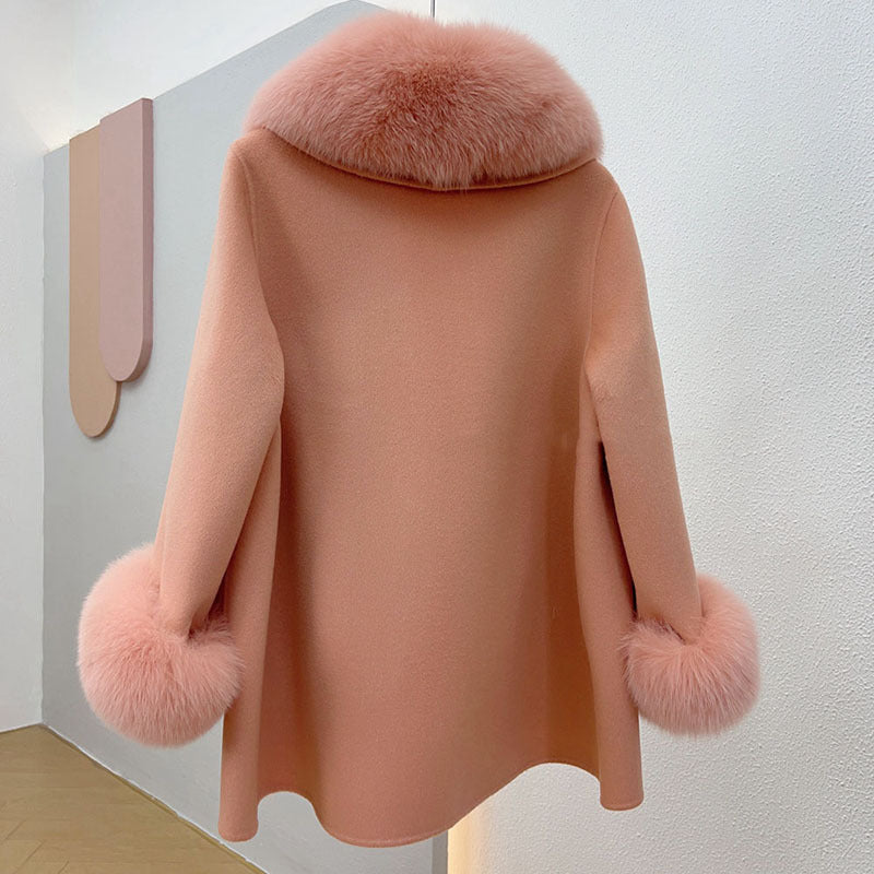 Real Wool Woolen Autumn And Winter Cape Top