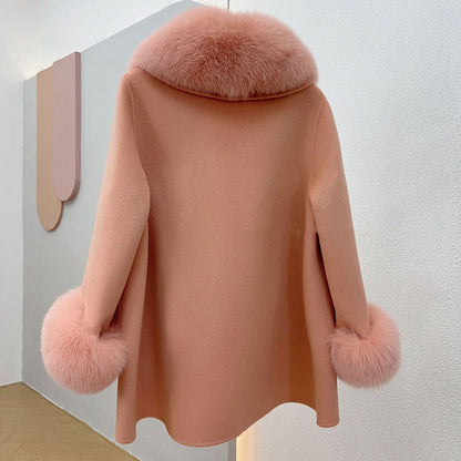 Real Wool Woolen Autumn And Winter Cape Top