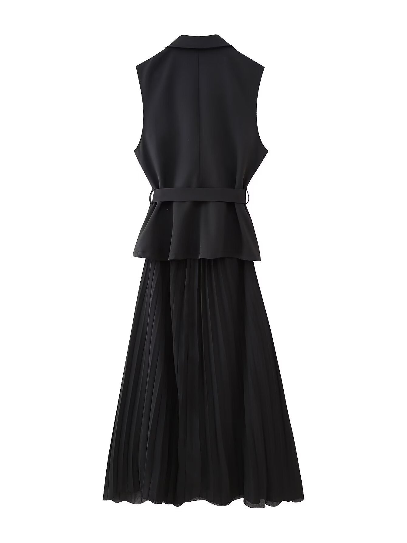 Women's Slim Slimming Pleated Vest Dress