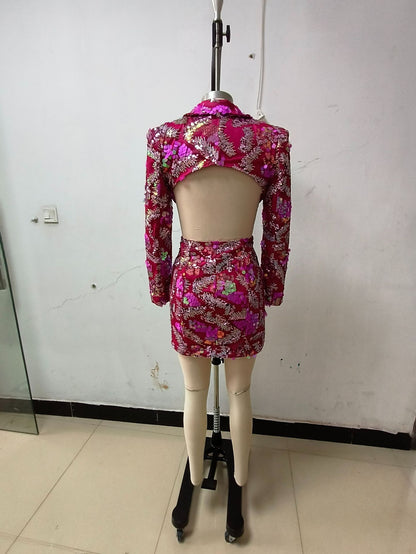 Women's Floral Backless Casual Fashion Dress