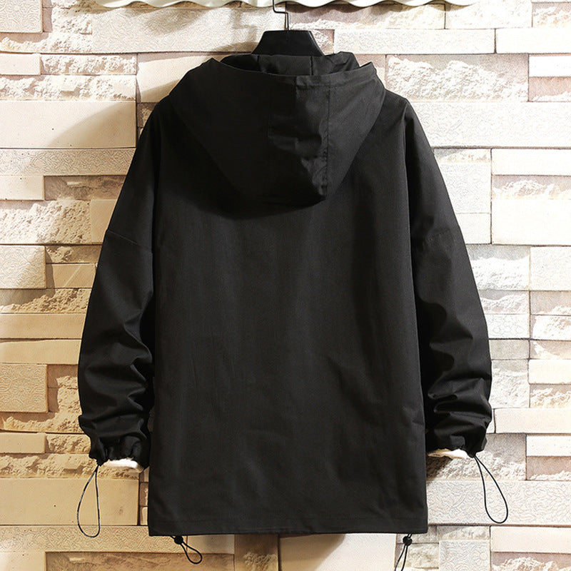 Men's Loose Hooded Jacket