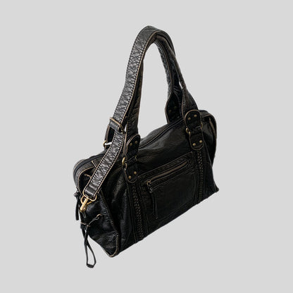 Bolso de moto retro para mujer de gran capacidad