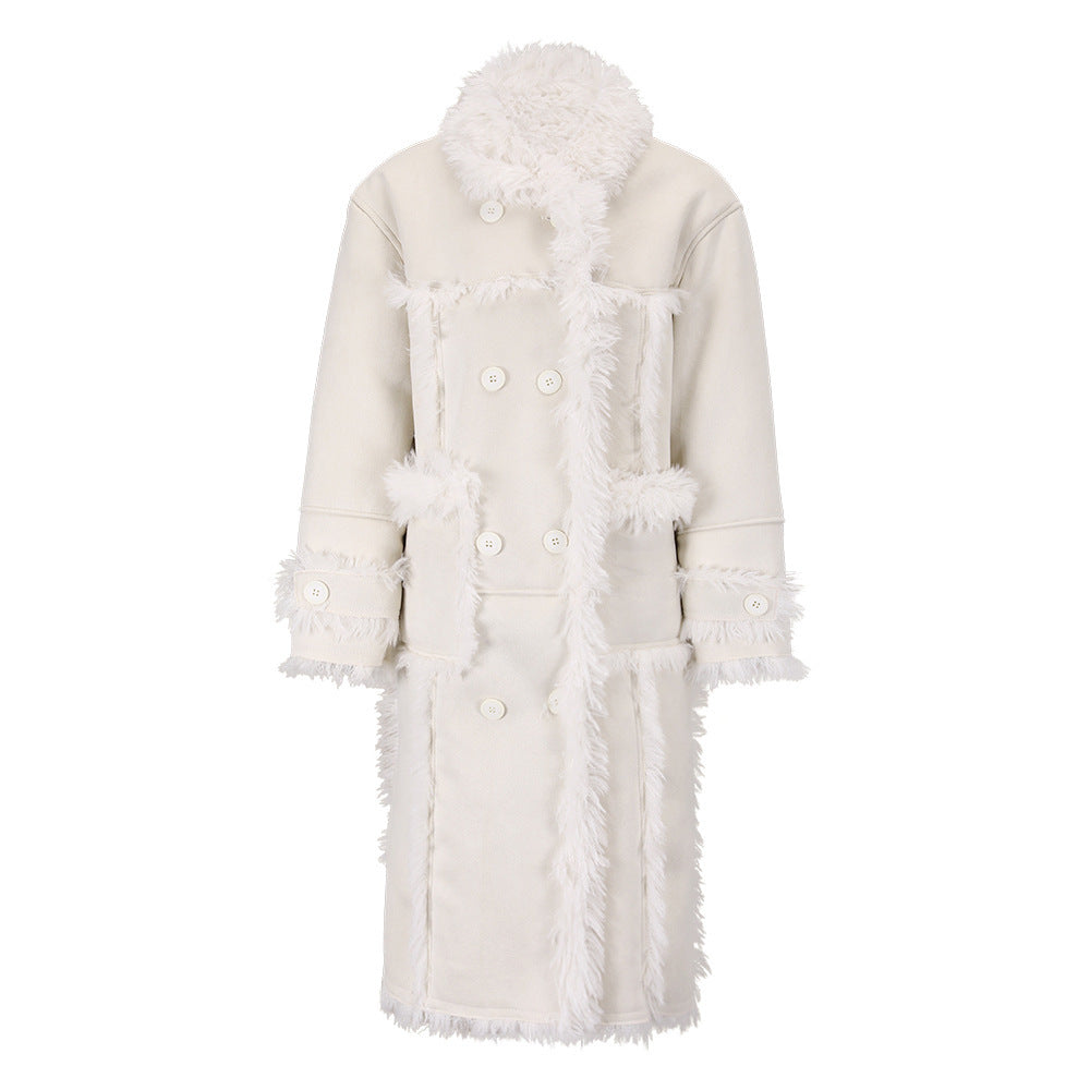 Women's Fur One-piece Long Coat