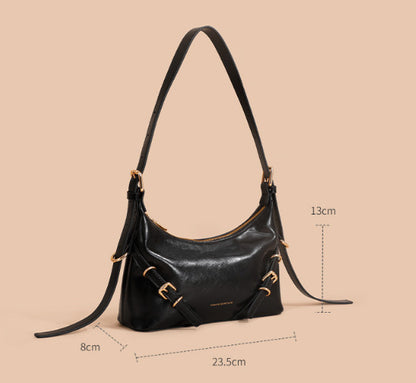 Bolso cruzado para mujer, estilo primaveral, combinable con todo, avanzado, exquisito