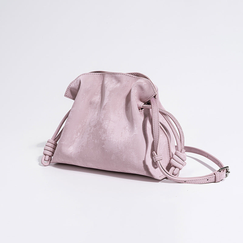 New Chinese Satin Cowhide Drawstring Lucky Bag