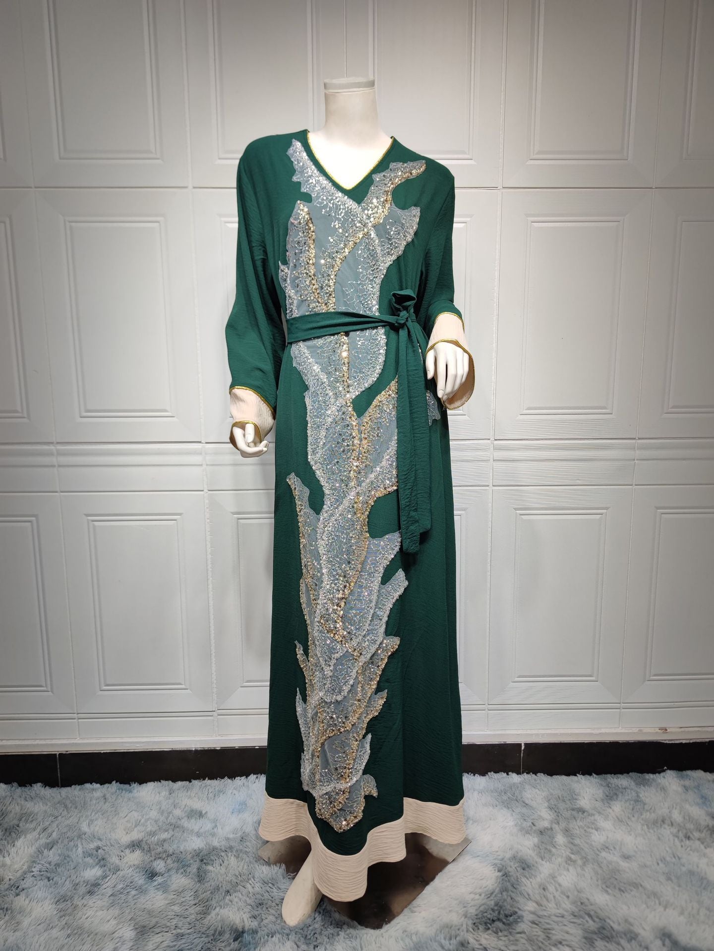 Muslim Robe Sequin Embroider Fashion