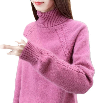 Women's Idle Style Turtleneck Sweater