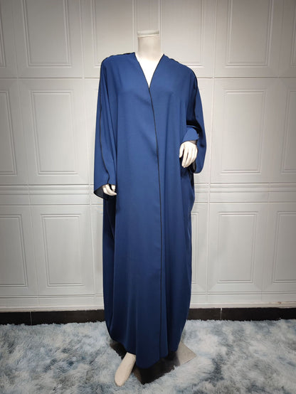 Robe femme grande taille à coutures blanches