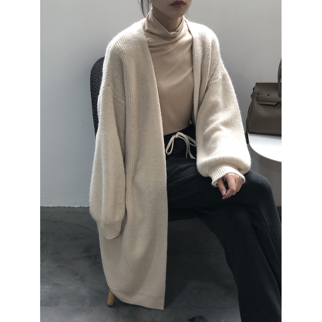 Korean Style Loose Mid-length Lazy Outer Sweater