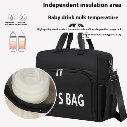 Bolsa aislante diagonal para madres y bebés, multifuncional, de gran capacidad y con tres usos