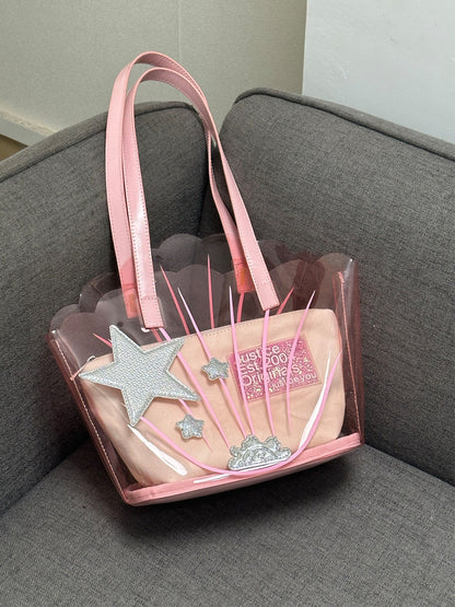 Bolso de mujer con diseño de estrella de cinco puntas DIY que empalma en las axilas