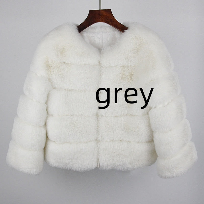 Women's Fox Faux Fur Coat