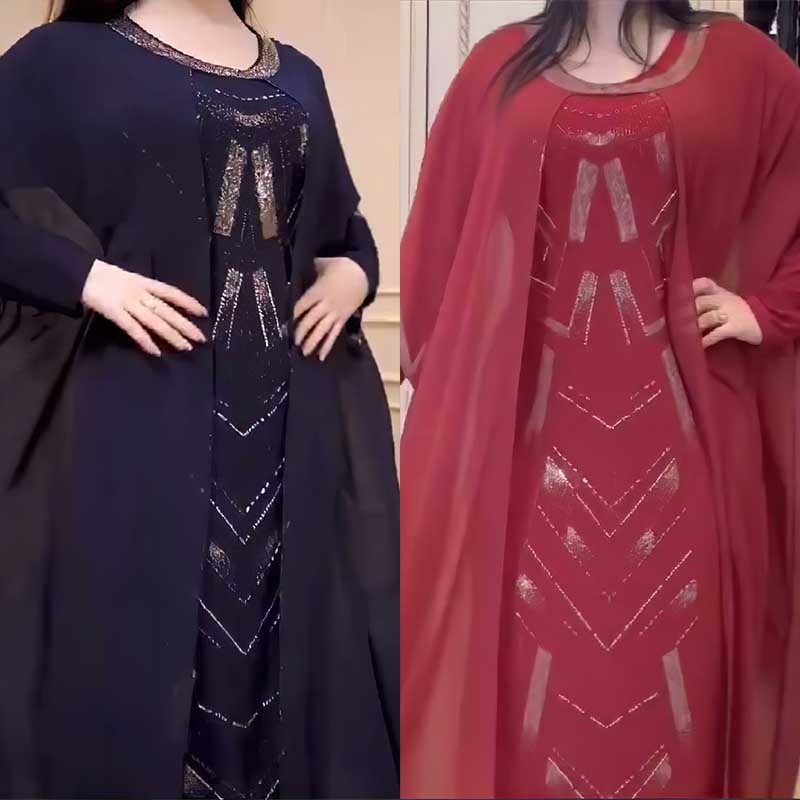 Traje de gasa Vestido de bata de moda para mujer